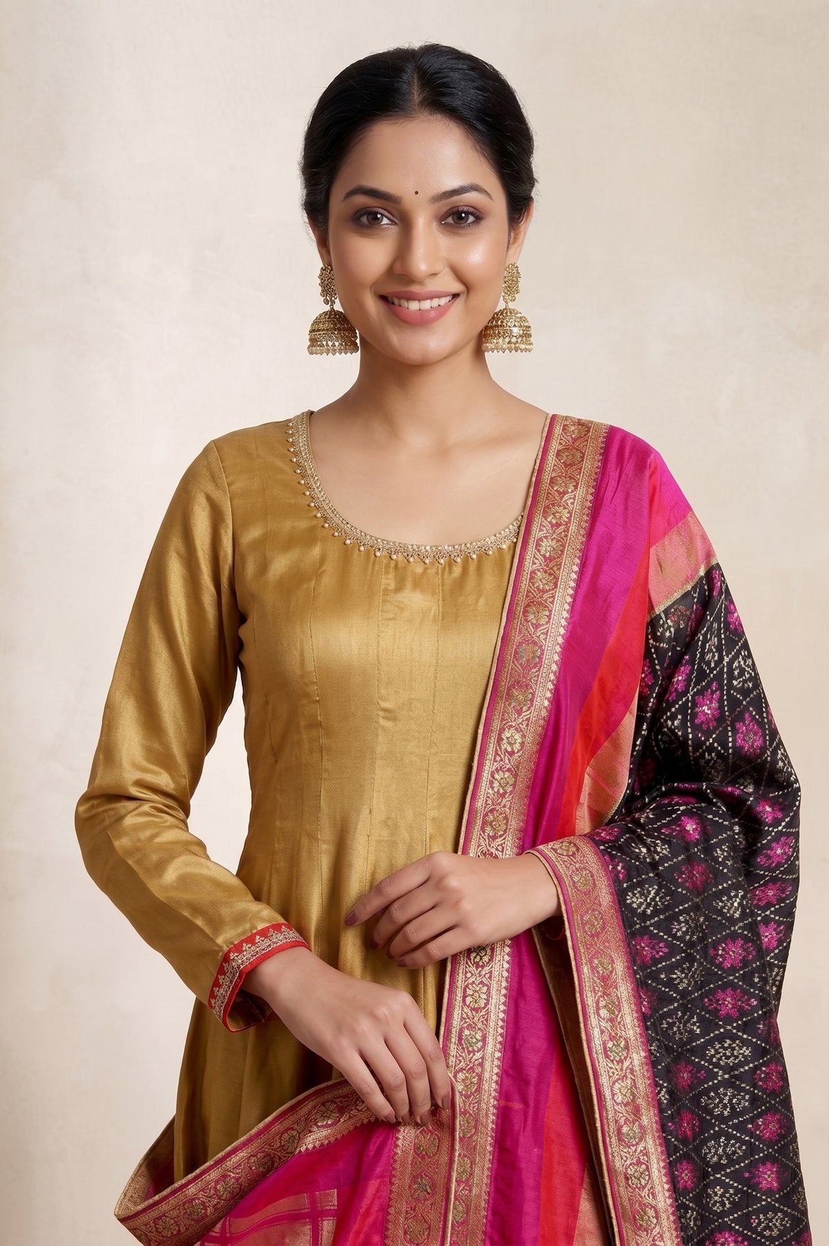 GOLD SHIMMERED KURTA SET