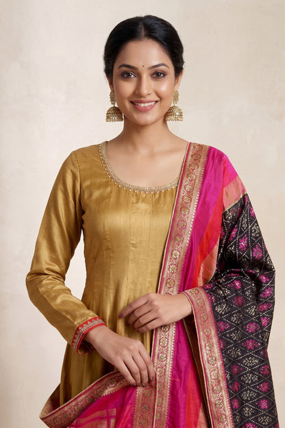 GOLD SHIMMERED KURTA SET