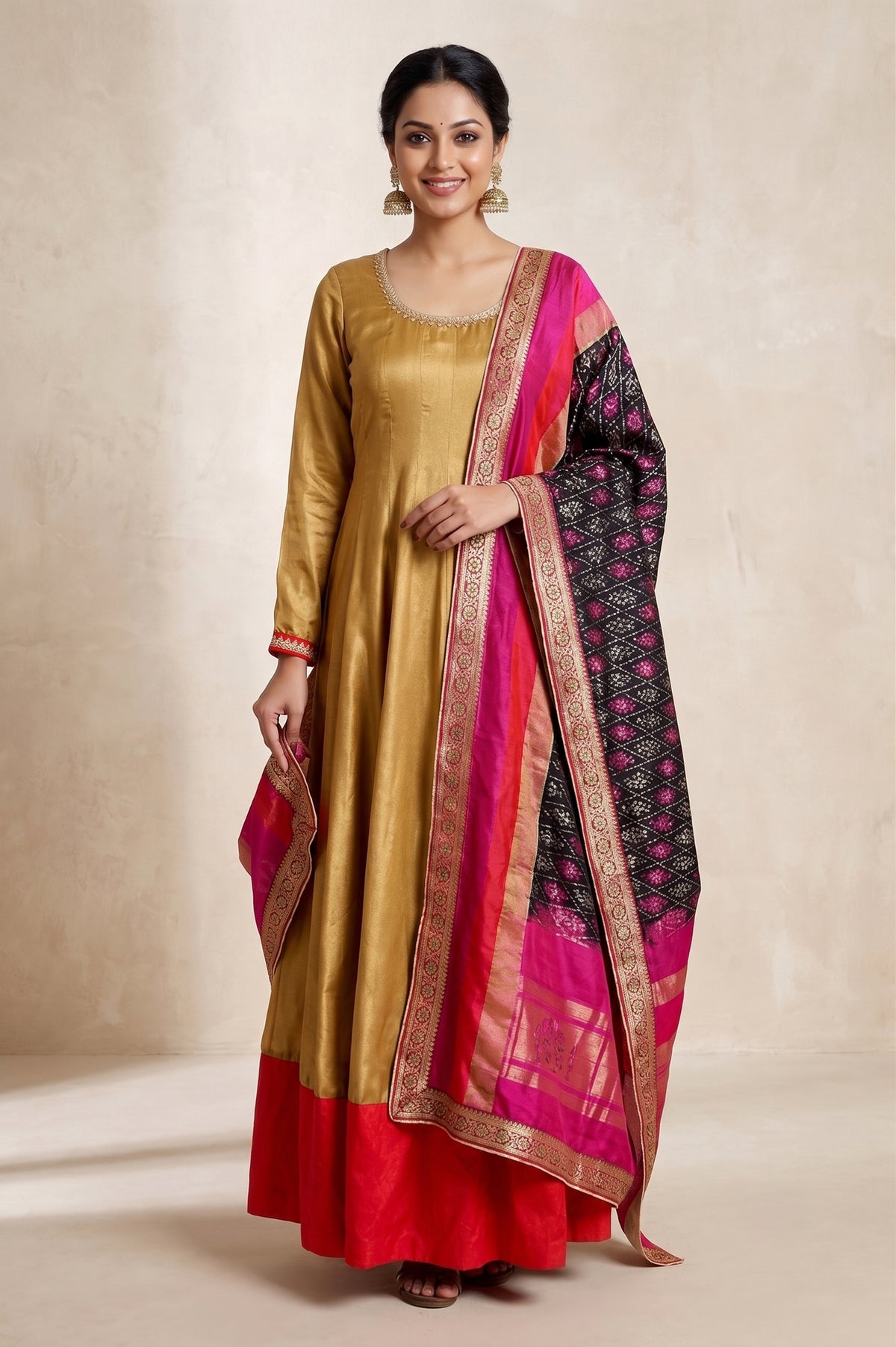 GOLD SHIMMERED KURTA SET